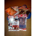 A tray of Lincoln City Imps football programmes
