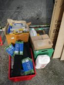 A quantity of plumbers tools, fixings and stock