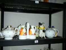 A shelf of good china