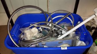 A large quantity of shower fittings etc