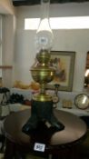 An unusual oil lamp with hoof base