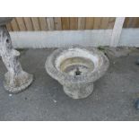 A fountain urn