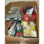 A large box of various tools