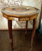 A musical inlaid table