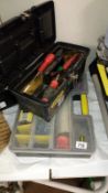 A box of screwdrivers and a box of fittings