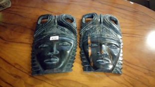 2 tribal masks