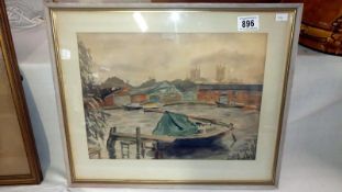 A naïve watercolour of the Brayford