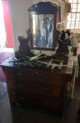 A 19th C mahogany dressing table