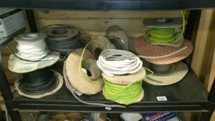 A shelf of electric wire, earth wire etc