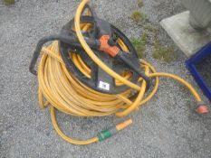 A long hose on reel