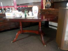 A large mahogany extending table