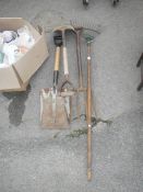 A quantity of garden tools