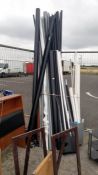 A large quantity of plastic piping & guttering etc