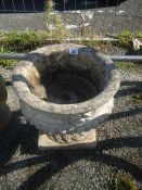 An old stone urn