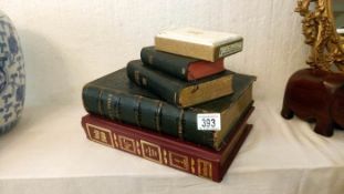 4 old bibles etc