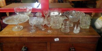 A large quantity of glassware