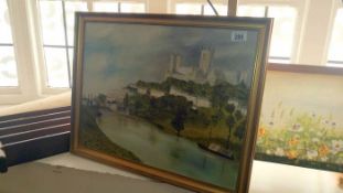 A painting of Lincoln Cathedral