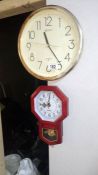 2 wall clocks