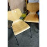 A pair of retro chairs