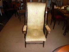 A good unusual antique Campaign chair