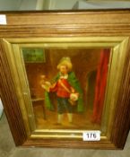 An original Jean-Louis Meissonier oil painting on panel signed J Meissonier 1861