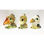 A Lorna Bailey collection of 3 miniature birds