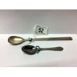 2 Hall marked silver spoons