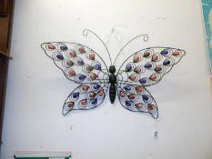 A butterfly wall plaque