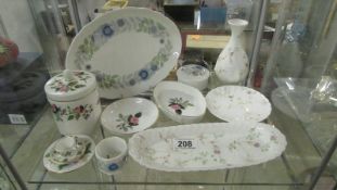 12 items of Wedgwood including campion and ice rose designs