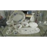 12 items of Wedgwood including campion and ice rose designs