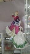 2 Royal Doulton figurines,