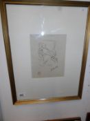 A Henri Matisse print 'Fille en Claire' (Daughter in clear'), possibly artist proof,