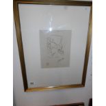 A Henri Matisse print 'Fille en Claire' (Daughter in clear'), possibly artist proof,