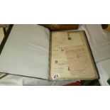 An album of late 19th century to mid 20th century receipts & invoices including Caledonian railway,