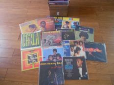A box of approximately 70 many original soul LP records including The Impressions, Patti La Belle,