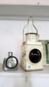 An old railway lamp & railway torch