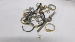 A large quantity of ladies wrist watches