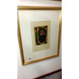 A Joan Miro print, possibly artist proof,