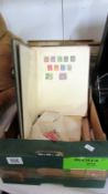 A quantity of stamp albums & stamps plus 3 envelopes of stamps