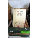 A quantity of stamp albums & stamps plus 3 envelopes of stamps