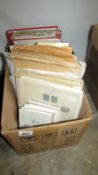 4 albums & a quantity of loose sheets of European stamps including Scandinavian, Czechoslovakia,
