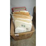 4 albums & a quantity of loose sheets of European stamps including Scandinavian, Czechoslovakia,