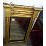 A gilt framed Palladian style mirror