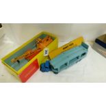 A boxed Dinky 972 20 ton lorry mounted crane 'Coles' and a 982 pullmore car transporter