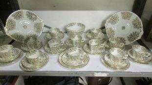 Approximately 45 pieces of Victorian tea ware