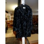 A faux fur jacket,