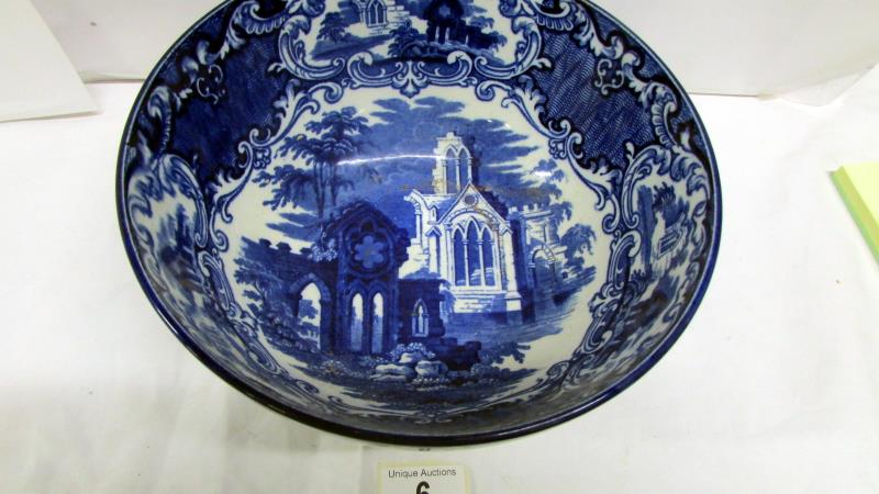 A blue and white 'Abbey' bowl, - Image 2 of 2