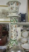 A Capodimonte jardiniere & stand