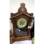 A Victorian mantel clock