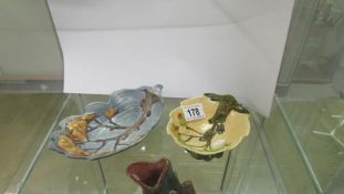 A pair of Carlton ware tea dishes